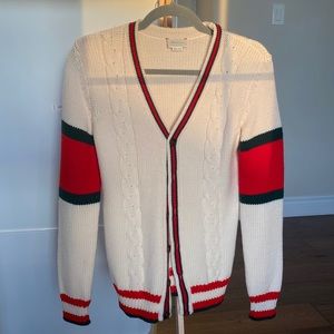 Gucci Children's cable knit wool cardigan